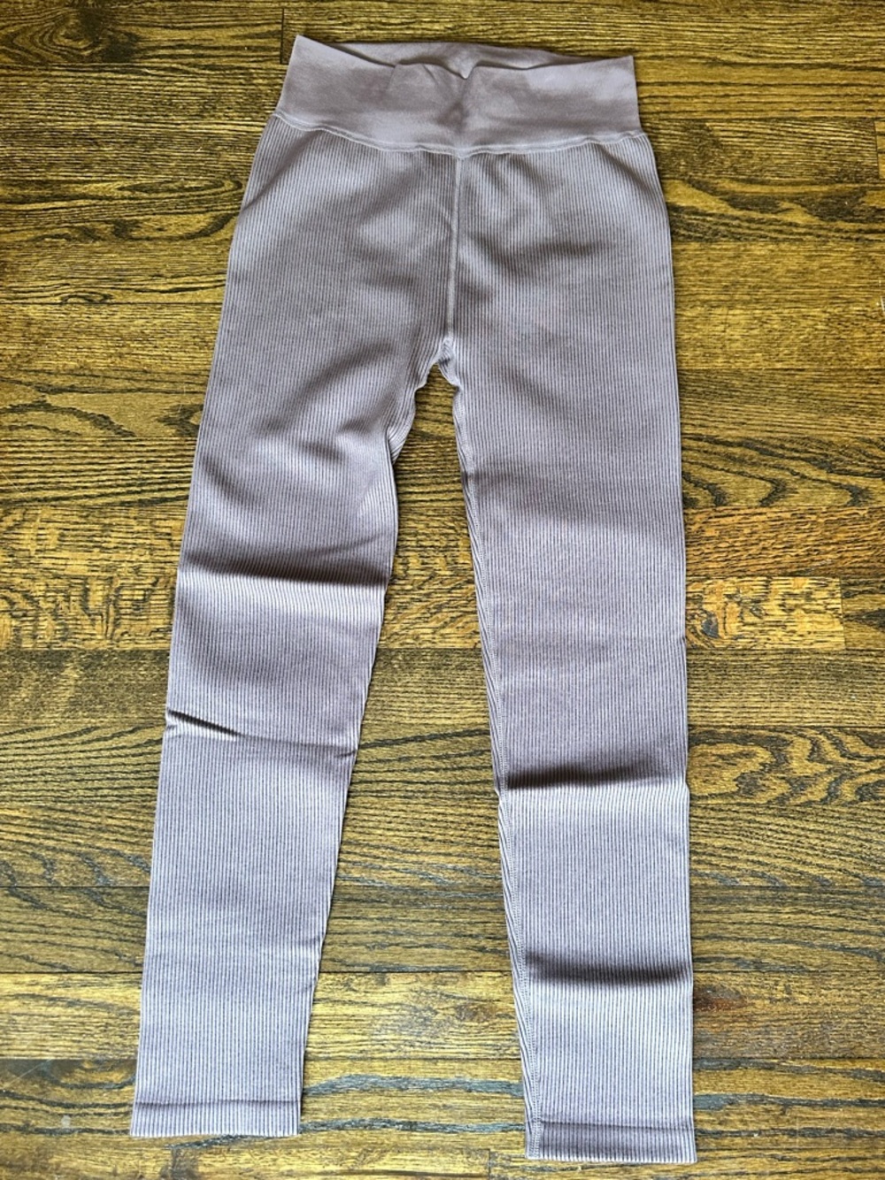 Calvin Klein Performance Ribbed Lilac Activewear Leggings , Size M